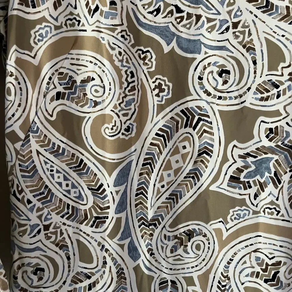 J. McLaughlin Carly Sheath Dress Catalina taupe Paisley print